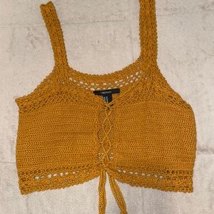 Rusty Knitted Crop Top